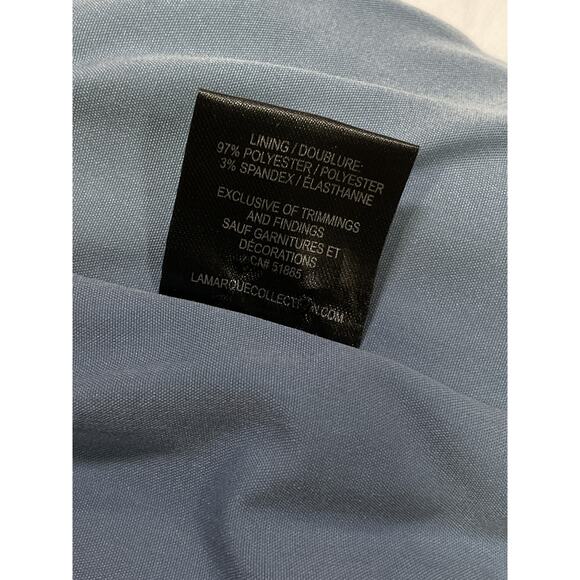 Lamarque 'Zaina' Blue Feather Embellished Top Size S - Picture 5 of 5